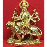 DURGAI AMMAN IDOL / DURGAI AMMAN STATUE / GOLD COLOUR DURGAI DECORATIVE STATUE / NO.1 STATUE OF DURG
