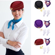Hot Flight Attendant Costume Accessories Stewardess Outfit Flight Attendant Hat