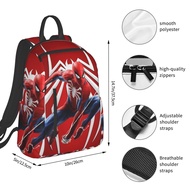 Marvel Spiderman Cute Backpack Korean Style Canvas Student School Bag Japanese Casual Travel Backpack