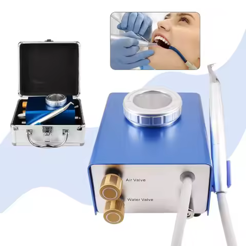 Dental Air Polisher Air Water Prophy Jet System Teeth Whitening Cleaning Device Powder Leak-Free