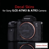 A7M3 Camera Decal Skins A7 III Anti-scratch Wrap Cover Film For Sony ILCE-7M3 A7RIII A7III A73 Camer