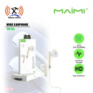 MAIMI H14 METAL STEREO EARPHONE 3.5MM HANDSFREE/ ORIGINAL MAIMI H14 METAL STEREO HEADSET/
