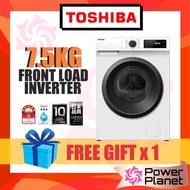 [FREE GIFT] Toshiba Washer TW-BH85S2M 7.5KG Inverter Front Load TWBH85S2M White / Grey / TW-BL85A2M(