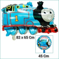Balon Ulang Tahun Anak Laki Perempuan Kereta THOMAS FOIL ULTAH Besar Jumbo Bulat