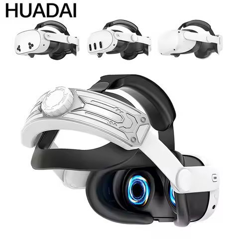 HUADAI Design Iron Man Style For Meta Quest 2/Oculus Quest 3/Quest 3S Elite Strap Adjustable Head St