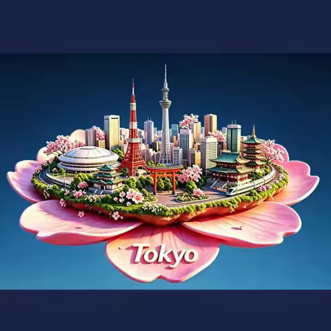 Japan Tokyo Fridge Magnets Metal Alloy Material Tokyo Tower Travel Souvenirs Sakura Mount Fuji Fridg