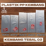 Pp flower plastic bag 02 size 30x45 30x50 35x50 35x60 40x60 clear plastic