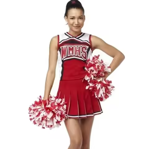 Girl Cheerleader Costume Glee Style Cheerleading Varsity Cheerleader Costume Fancy Dress Uniform Hig