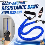 CONFIANZA Resistance Exercise Band, Durable 30 Lbs 20 Lbs 10 Lbs Door-Anchor Resistance Band, Portab