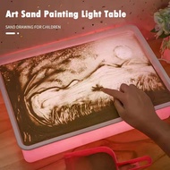 DIY Creativity Table Sand Art Drawing Light Box For Kids Mini Tabletop Lightbox With LED For Sand Ar