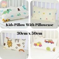 Soft Cotton Kids Pillow And Pillowcase ( 30cm x 50cm ) Sarung Bantal Kanak kanak 儿童全棉枕头枕套