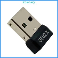 KOK Gaming Mouse  Receiver Dongle For G502X G502X Plus Mouse Quick Setup Stable Connection Black