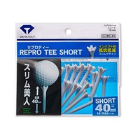 Daiya Golf (DAIYA GOLF) Golf Tee, Repro Tee Short, Unisex, Right-Handed, White, TE-433