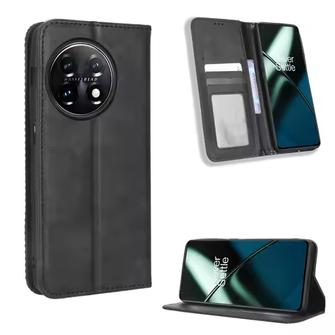 For OnePlus 11 5G Case Luxury Flip PU Leather Wallet Magnetic Adsorption Case For OnePlus 11 5G OneP