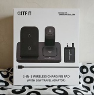 ITFIT 三合一多功能無線充電板 ITFIT Samsung C&amp;T 3-in-1 Wireless Charging Pad [ 100%全新 ]