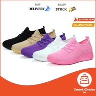 SmartChoice* Kasut Sukan Perempuan Warna Hitam Kasut Kanvas Kasual Wanita Women Canvas Sport Shoes