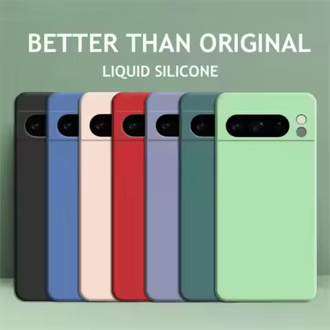 Luxury Liquid Silicone Soft Solid Color For Google Pixel 9 9A Shockproof Cases For Google Pixel 6 7 