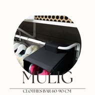 IKEA MULIG Clothes Bar, 60cm / Palang Penyidai Pakaian