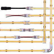 COB LED Strip Connector Tape Lights L Shape LED Corner Connectors for  COB Strip Light Fixed Clamps