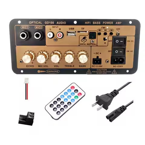LA-GD100 Bluetooth Amplifier Board With Optical Audio Input Hifi Karaoke Amplifier Home/Car Amplifie