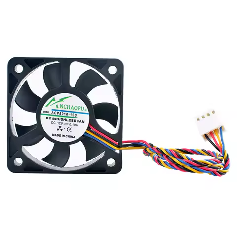 ANCHAOPU ACP5010-12S ACP5010-12PWM 5cm 50x50x10mm 50mm Fan DC12V 0.10A 4pin Quiet Cooling Fan for Ch