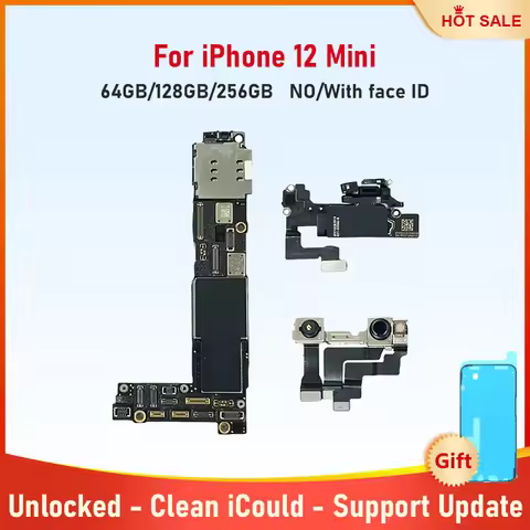 Fully Tested Motherboard for iPhone 12 Mini 64g 128g 256g Mainboard With Face ID Unlocked Logic Boar