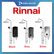 RINNAI REI-B330DPR BLACK/SILVER/GREY DC BOOSTER PUMP INSTANT HEATER WITH RAINSHOWER SET