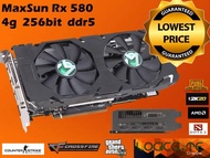 Maxsun Rx580 4g 256bit ddr5 Hi End Graphic Card GPU