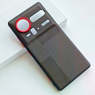 Nubia Z80 Z70 Z70S Ultra Case Leather Carbon Fiber Texture Splicing Feel Soft Frame Protection Cover