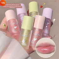 SHLY Lipstick, Fragrance Non-sticky Lip Oil, Lip Care Serum Moisturizes Glass Big Brush Head Lip Plu