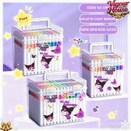 24/60/120Colors Kuromi Acrylic Marker Set Washable Dedicated Stackable Color Student Back To School