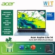 Acer Aspire Lite 14 AL14-32P-319D /AL14-32P-370U (Intel Core 3-N355/8GB-16GB RAM/512GB SSD/14" WUXGA