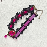 Gothic Lace Necklace Vintage Royal Courts Gothic Lace Necklace Jewelry for Halloween Costume Party