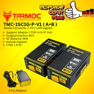 Tarmoc TMC-1SC1G-P-V1 | Media Converter 1FO 1LAN / 1 FO 1 LAN Gigabit POE IN 9-57 VOLT | HTB GS03 1 