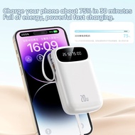 3C Power Bank 20000mAh PD Fast Charging Powerbank Built in Cables Portable Charger External Battery 