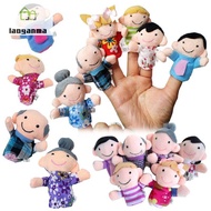 6 Pcs Finger Family Puppets Cloth Doll Props for Kids Toddlers Educational Toy