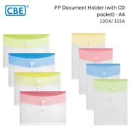CBE 130A/ 131A PP Document Holder (with CD pocket) - A4
