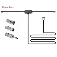 FM Radio Antenna FM F-Head Sheep Horn Antenna for Car FM TV Radio Station 75 Ohms F Female to TV3.5 