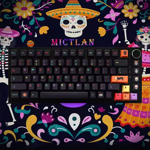 Personality GMK Mictlan Keycaps Sublimation 129 Keys Cherry Profile Keycaps for 68/87/104/108 Mx Swi