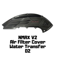 NMAX V3 155 2025 Air Filter Cover Carbon Design Water Transfer For YAMAHA NMAX V3 155 2025