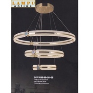 LAMPU GANTUNG MODERN MINIMALIS LED 3 RING SCP-7036-80-50-30