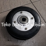 7 inch Trolley Wheels with Dead Rubber Tires 300kg Trolley Wheels