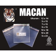 Plastik OPP macan tebal 30 micron Berbagai Ukuran, OPP Seal