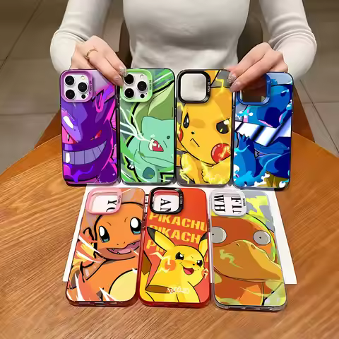 Anime Pokemons Gengar Pikachus Case for VIVO Y15S Y16 Y17S Y21 Y22S Y27 Y50 Y91 Y93 V23 V25 V27 V29 