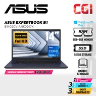 Asus 14" ExpertBook B1 B1402 Laptop Intel i7-1355U 8G+8G 512G FHD Win11Pro 3Y Onsite - B1402CV-ANK02