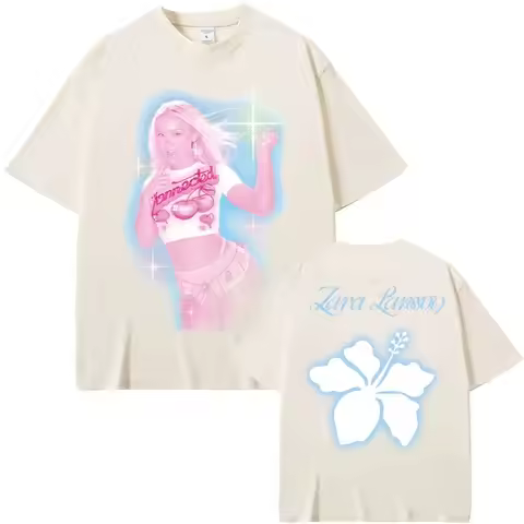 Zara Larsson Singer's Same Style T-shirt Midnight Sun Album Poster Graphic Print Tee Men Women Loose