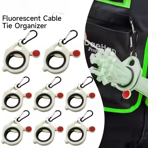 Fluorescent Cable Tie Organizer, Portable Zip Tie Storage Holder, Hand‑held Cable Tie Keeper, Wire Z