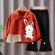 KOKOMI SHOP NOVENA BUNNY EMBROIDERED CHILDREN'S SUITS, LATEST CHILDREN'S/ SET