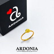 ARDONIA Cincin Button Emas 375 (9K Gold / 375 Gold)