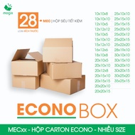 MEC - Super Economical Combo of 20 carton boxes - Many sizes - Carton boxes, packaging boxes, packag